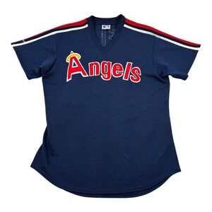 California Angels Jersey Mens XL Blue MLB Baseball Dave Winfield 32 Majestic